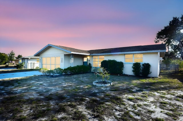 view of ranch-style home