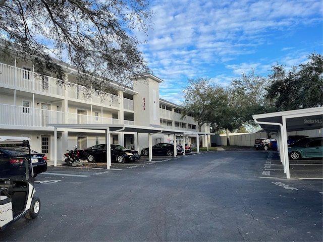 view of vehicle parking