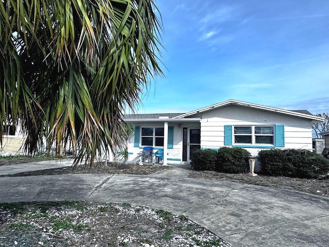 view of front of home