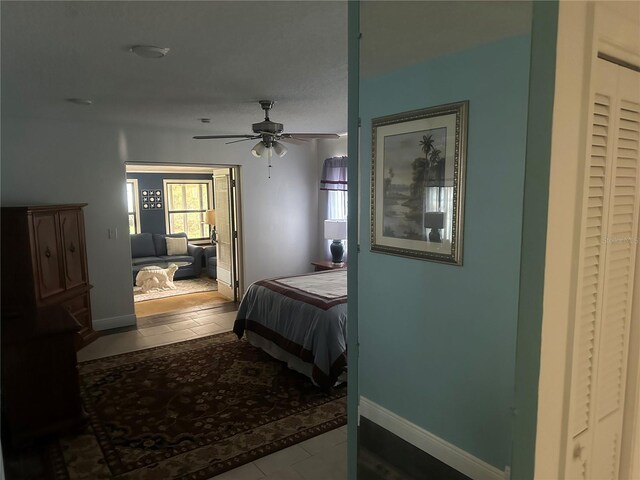12529 Shadow Ridge Blvd, Hudson, FL 34669 - bedroom with baseboards and ceiling fan