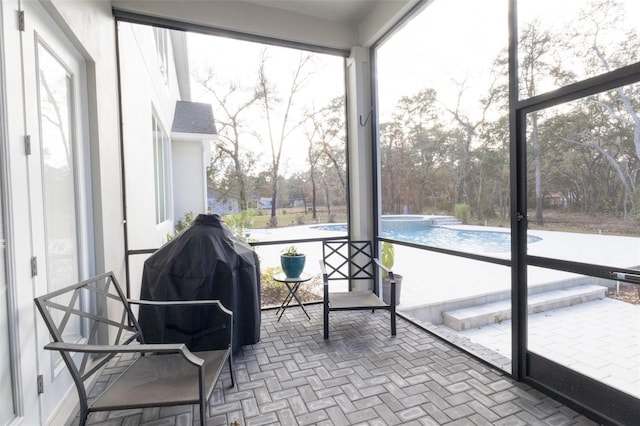 view of sunroom / solarium