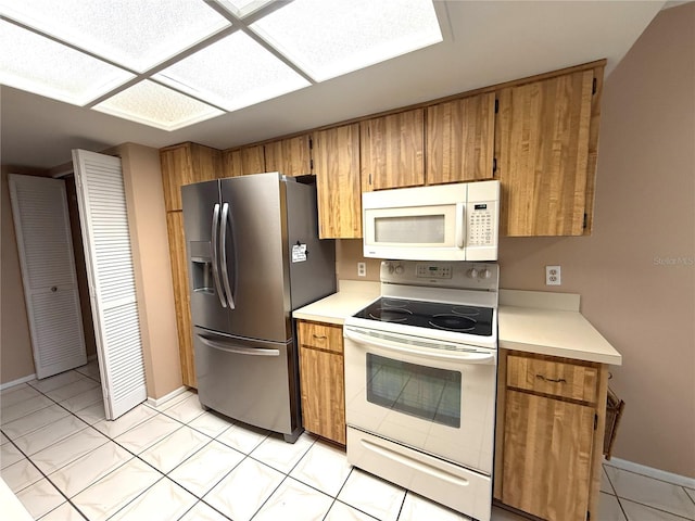 kitchen with white appliances