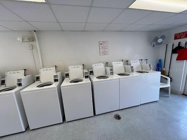 washroom with washer and clothes dryer