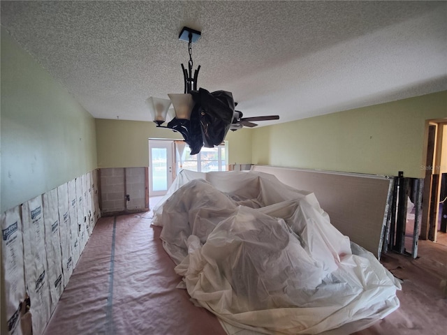 room details featuring a textured ceiling