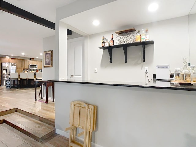 kitchen with stainless steel appliances