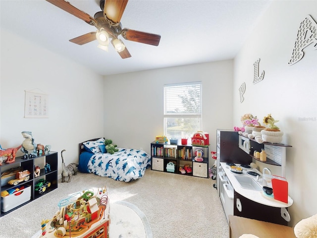 2775 Revolution St Unit 103, Melbourne, FL 32935 - carpeted bedroom featuring a ceiling fan