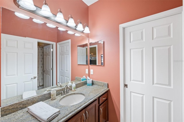 bathroom featuring vanity