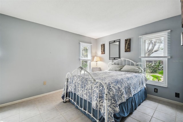 view of tiled bedroom