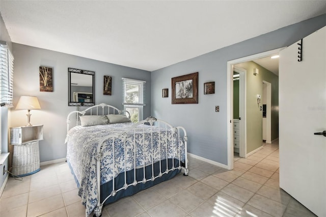 view of tiled bedroom