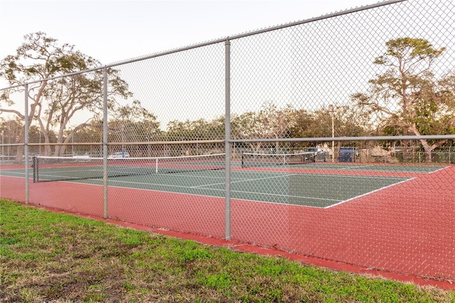 view of tennis court