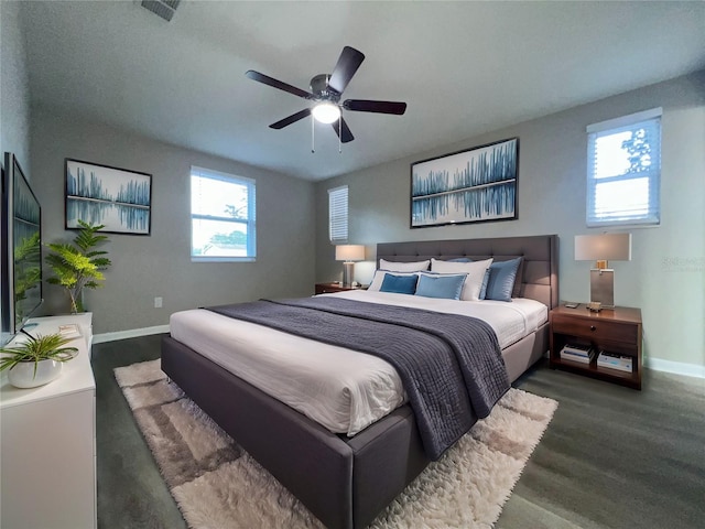 bedroom with ceiling fan