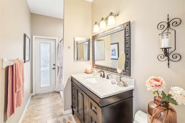 bathroom with vanity