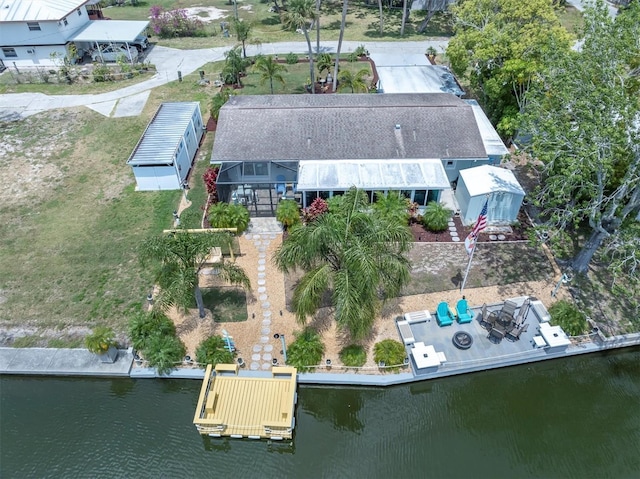 14124 Kulig Ct, Hudson, FL 34667 - aerial view featuring a water view