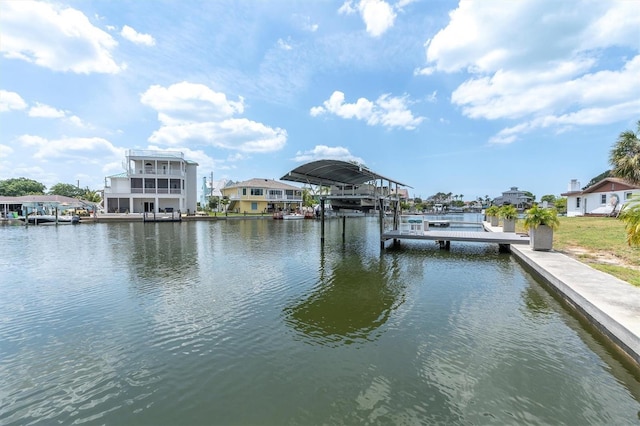 14124 Kulig Ct, Hudson, FL 34667 - view of dock with a water view