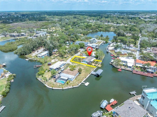 14124 Kulig Ct, Hudson, FL 34667 - aerial view with a water view