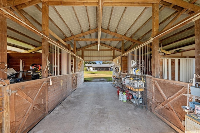 view of stable