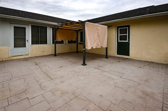 view of patio / terrace with a pergola