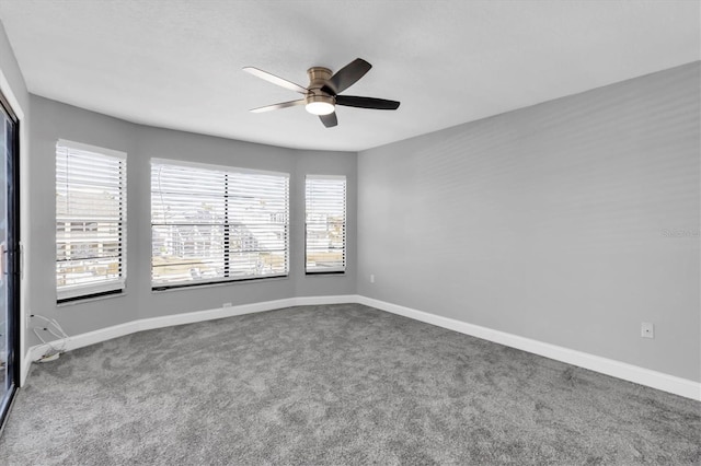 5925 Seaside Dr, New Port Richey, FL 34652 - carpeted spare room featuring ceiling fan