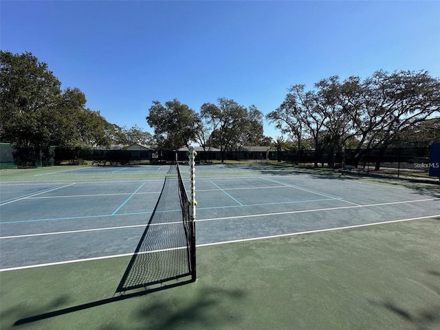 view of tennis court