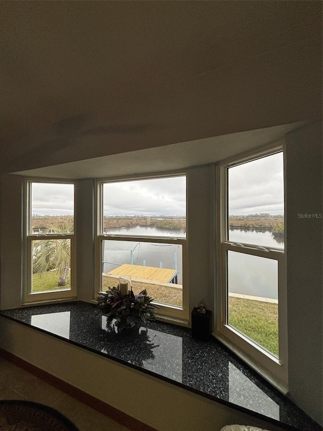 room details with a water view