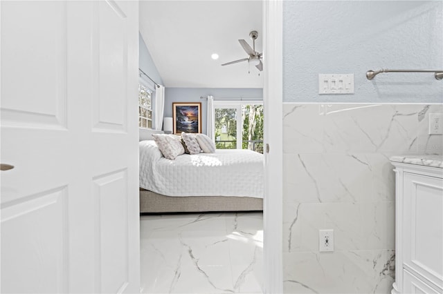 bedroom with ceiling fan