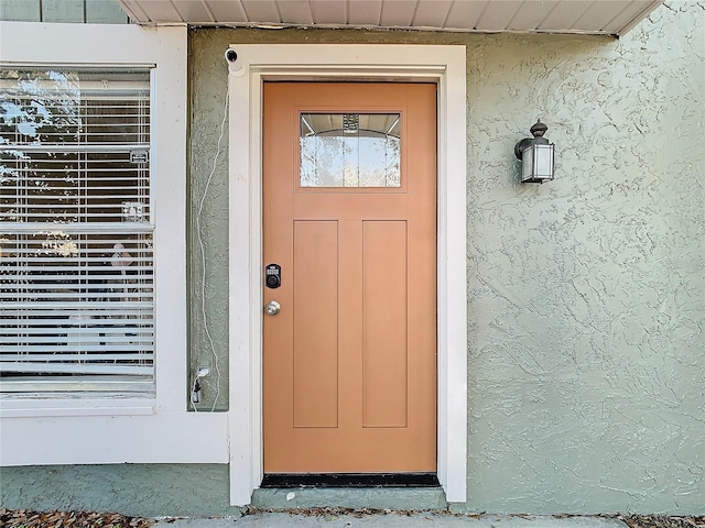 view of exterior entry