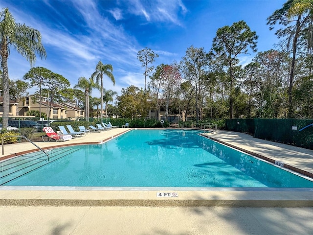 1203 Clays Trl Unit 406, Oldsmar, FL 34677 - pool featuring a patio area and fence