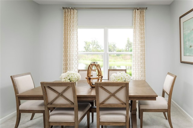 view of dining area