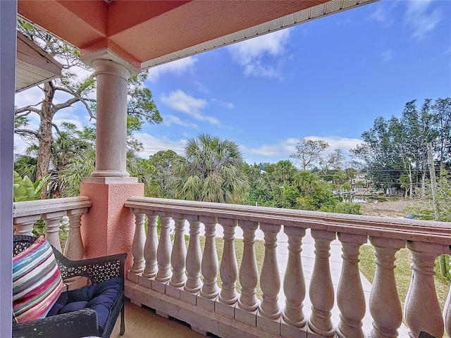 view of balcony