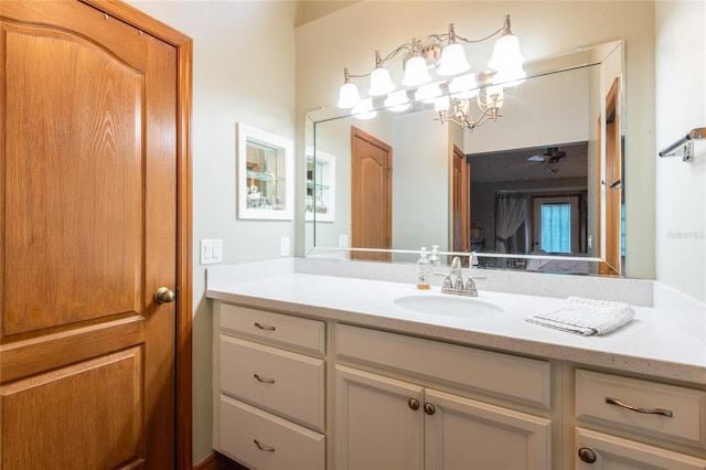 bathroom featuring vanity