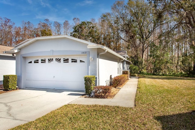 view of property exterior featuring a lawn