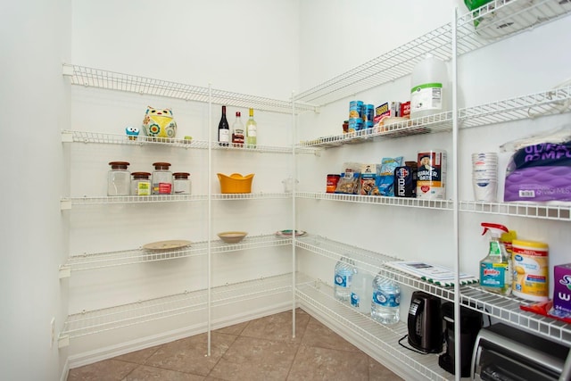 view of pantry