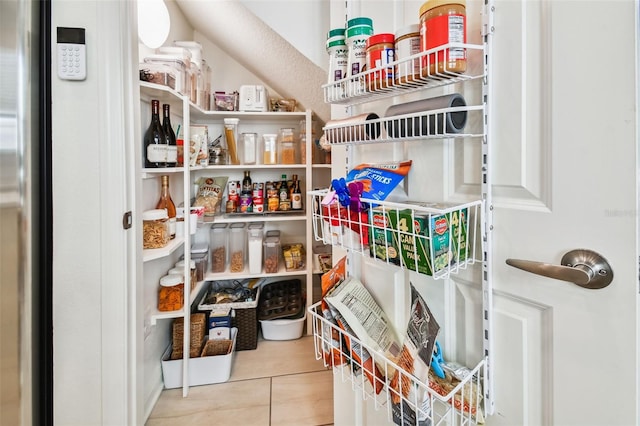 view of pantry