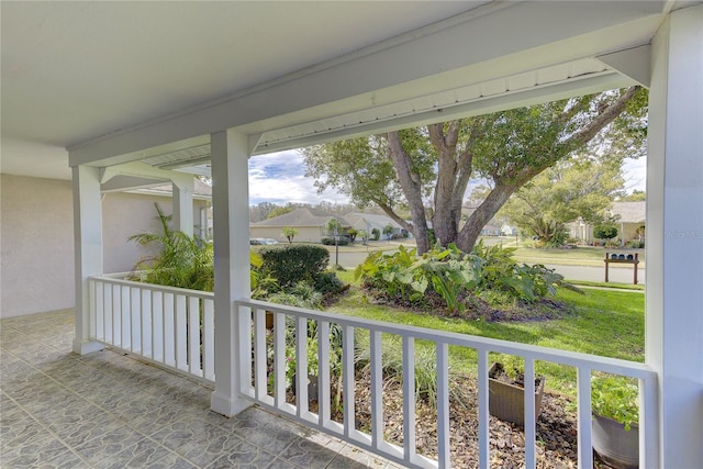 balcony with a porch