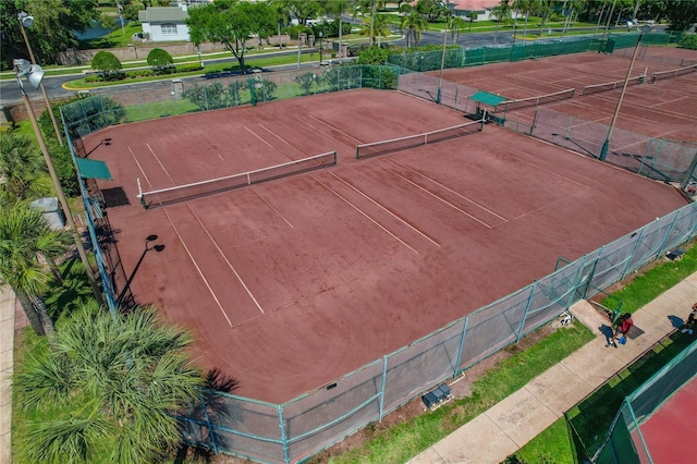 view of tennis court