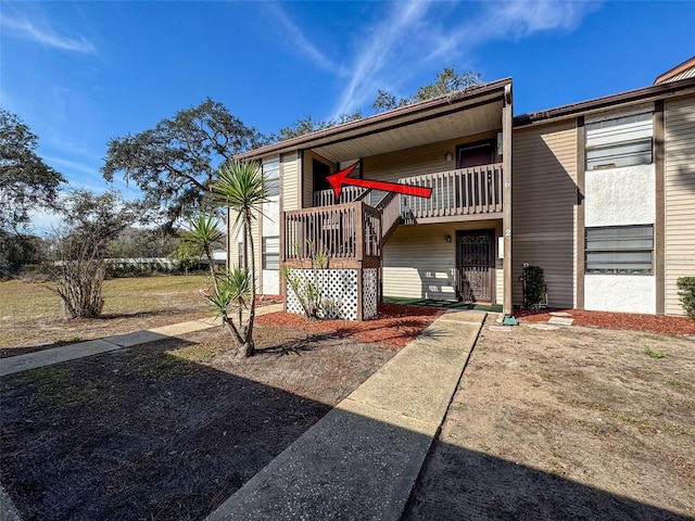 exterior space with a balcony