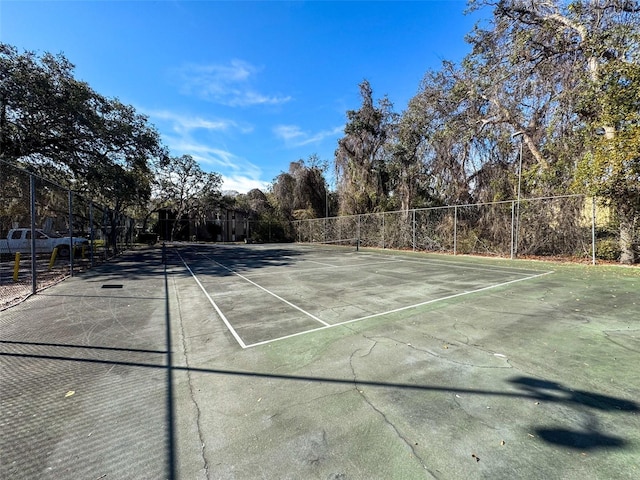 view of tennis court