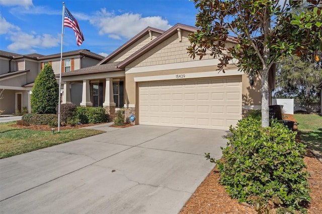 view of front of home featuring a garage