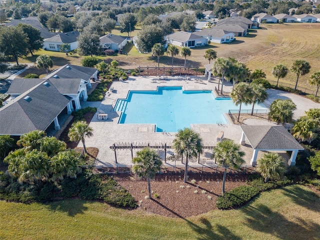 birds eye view of property