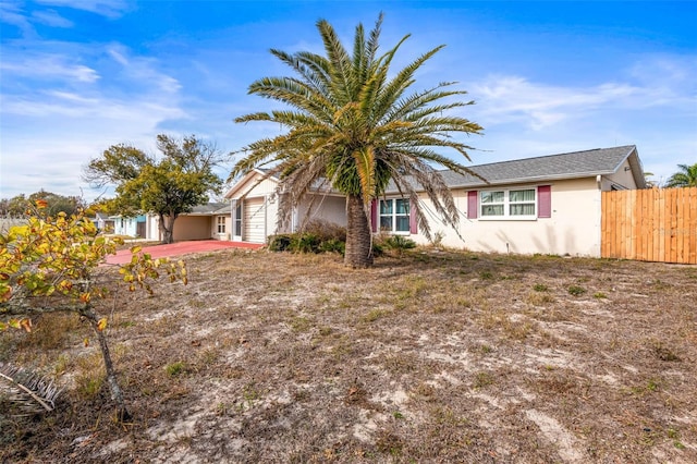 view of front of property