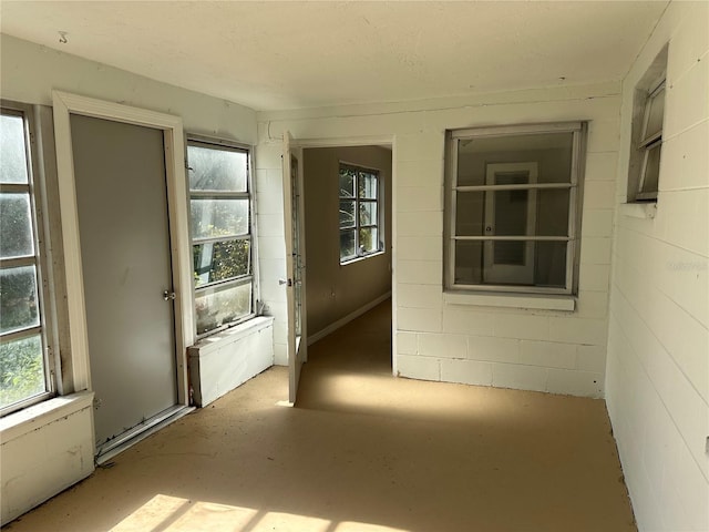 interior space featuring plenty of natural light