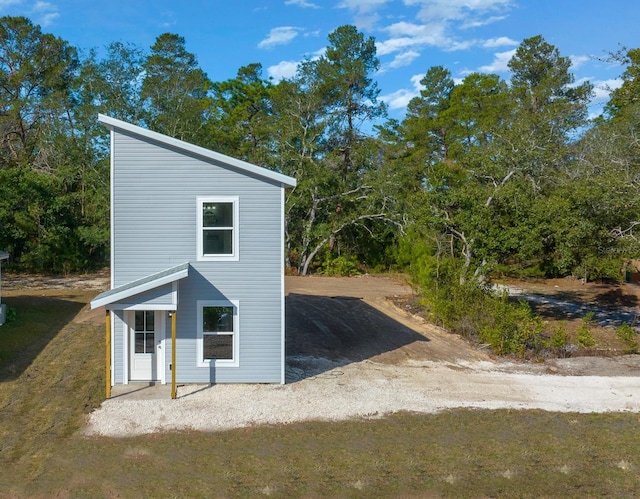 view of side of property