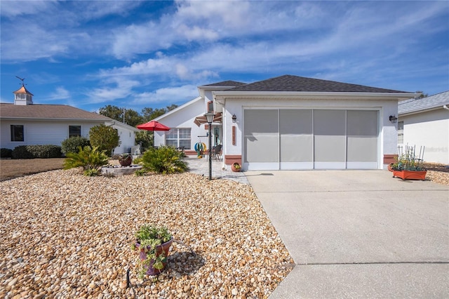 ranch-style house with a garage