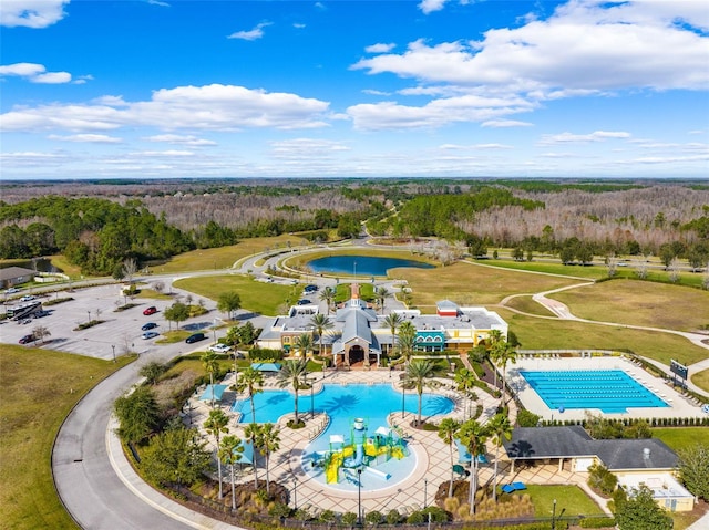 birds eye view of property