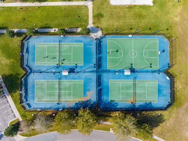 birds eye view of property