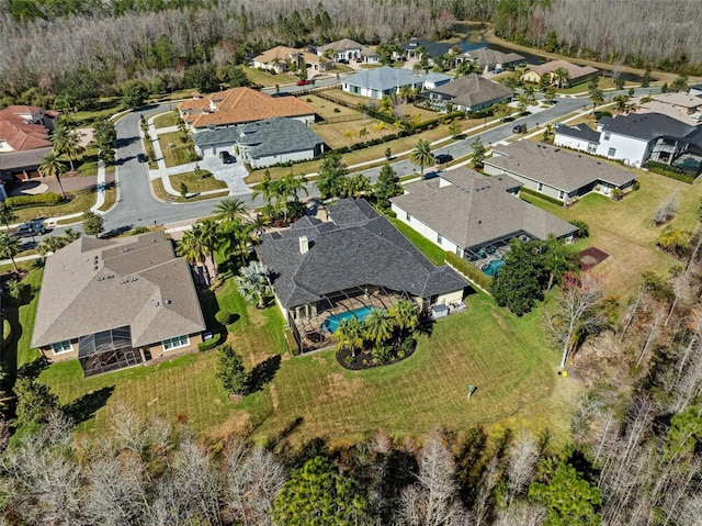 20200 Lace Cascade Rd, Land O Lakes, FL 34637 - aerial view of property and surrounding area with nearby suburban area