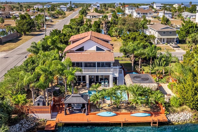 bird's eye view featuring a residential view