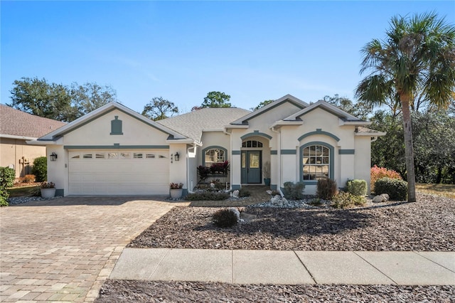 ranch-style house with a garage