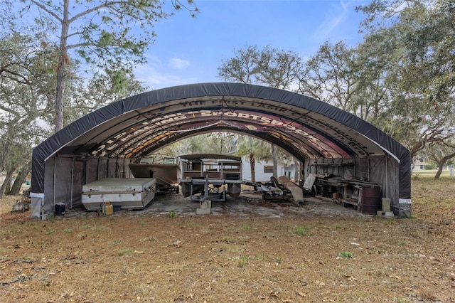 view of parking / parking lot