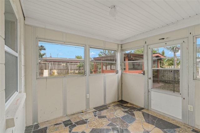 3540 Linkwood St, New Port Richey, FL 34652 - view of unfurnished sunroom